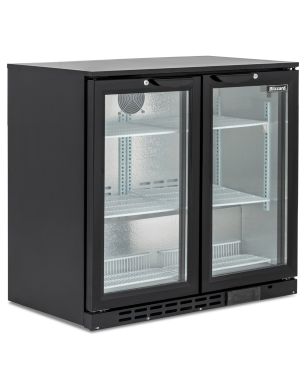 Low Height Double Hinged Glass Door Bottle Cooler