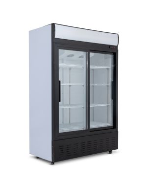 Double Glass Sliding Door Merchandiser 908L